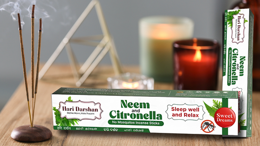 Natural Protection for Your Home: Neem and Citronella Mosquito Repellent Incense Sticks