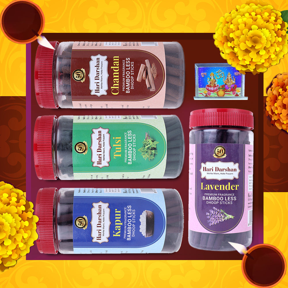 Bamboo-Free Incense Gift Set - Clean, Pure, and Long-Lasting