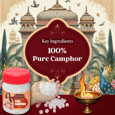 25g - Pure Camphor (Kapoor) - Creates Divine Atmosphere at Home