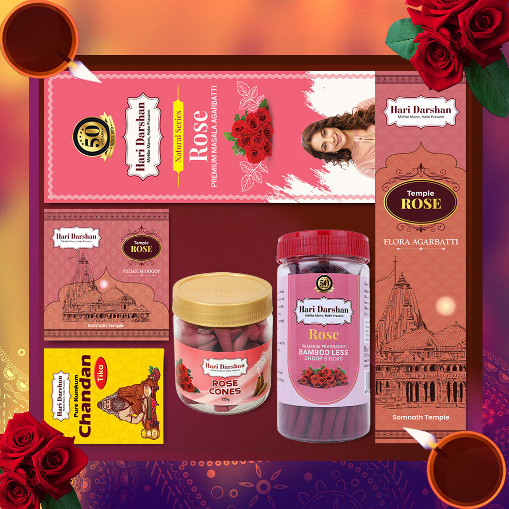 Rose Incense Gift Box - Premium Fragrance for a Soothing Ambience