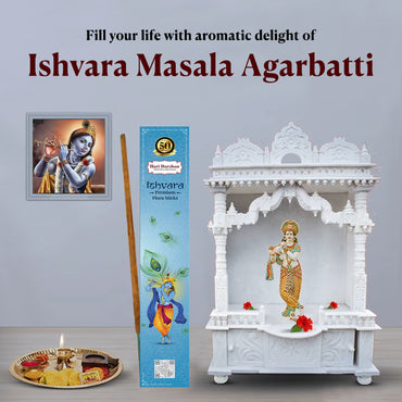 Ishvara Premium Flora Agarbatti - Burns 4 hours (Approx) - 40cm of 8-Sticks