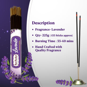 LAVENDER - Perfumed Muttha Incense Stick - 225g
