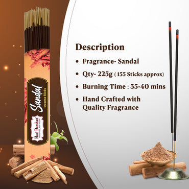 SANDAL - Perfumed Muttha Incense Stick - 225g