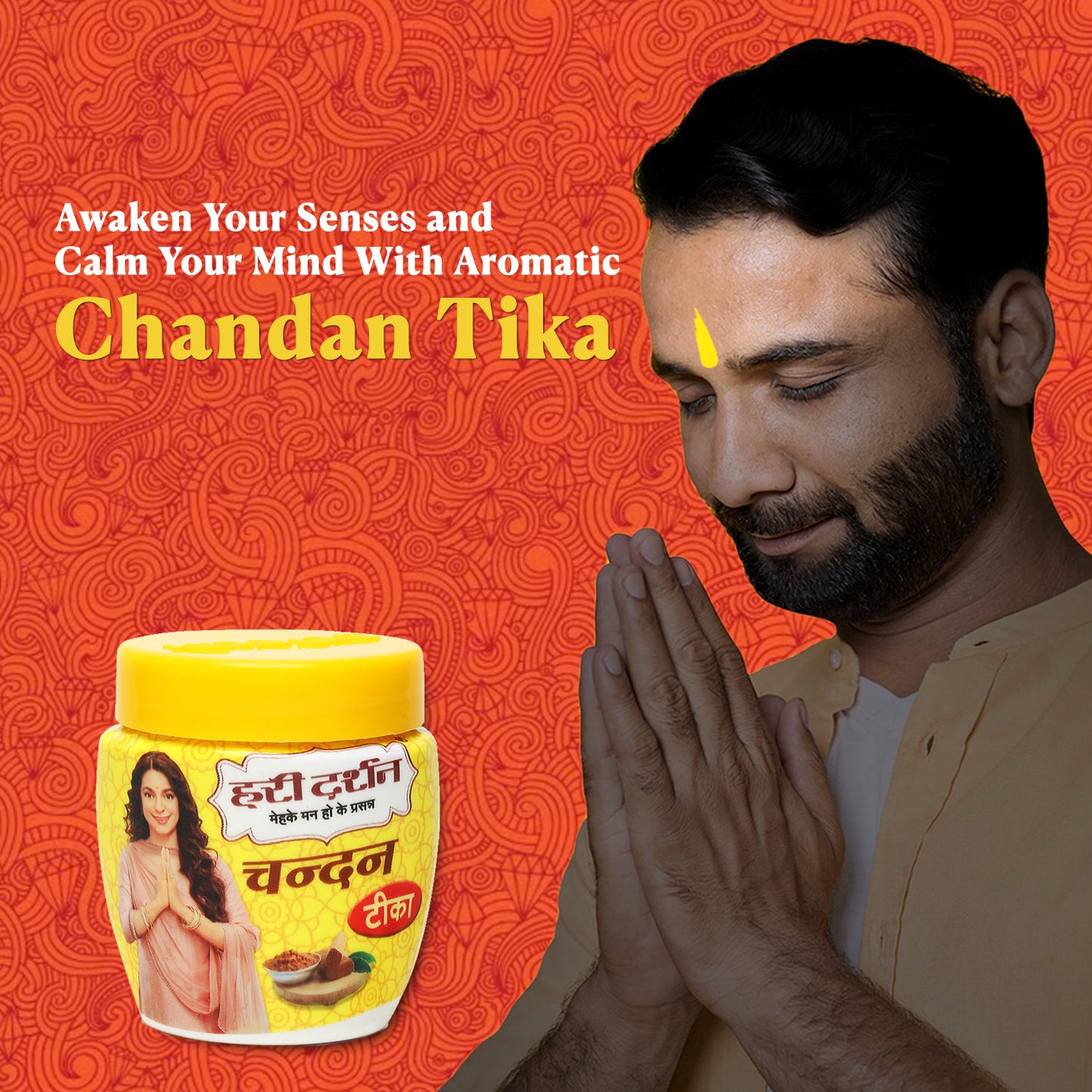 Tika Combo - Sandalwood, Chandan Kesar, Ashtagandha, Kumkum Roli, White Tika/Tilak - Pack of 5