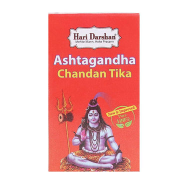 Ashtagandha Pure Chandan Tika Powder - Combination of 8 Divine Herbs - 60g in Each