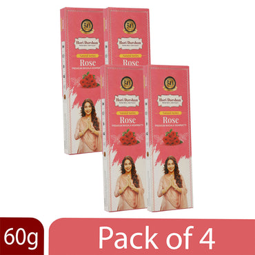 ROSE - Premium Masala Agarbatti - Hand Rolled Natural Series Incense sticks - 39 Sticks in Each Box