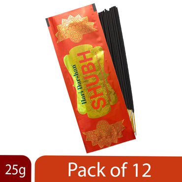 SUKH Agarbatti, Perfumed Rich Fragrant Traditional Incense sticks - 25g Each - Approx. 20 Sticks in Each Pack