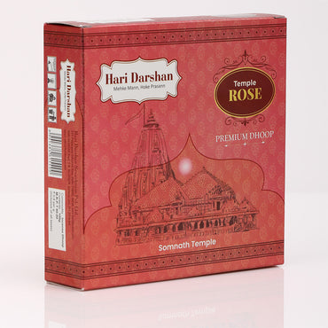 Temple ROSE Premium Dhoop - 100g Each - Approx 10 sticks in Each Pack