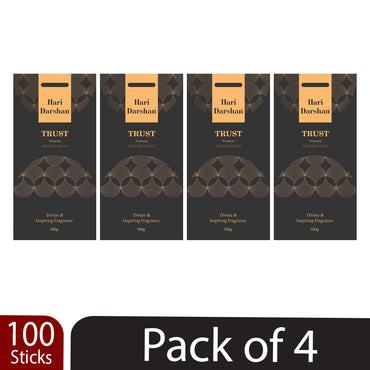 Premium Trust Agarbatti, Cheerful & Floral Fragrance Incense sticks - 100 St in Each Pack