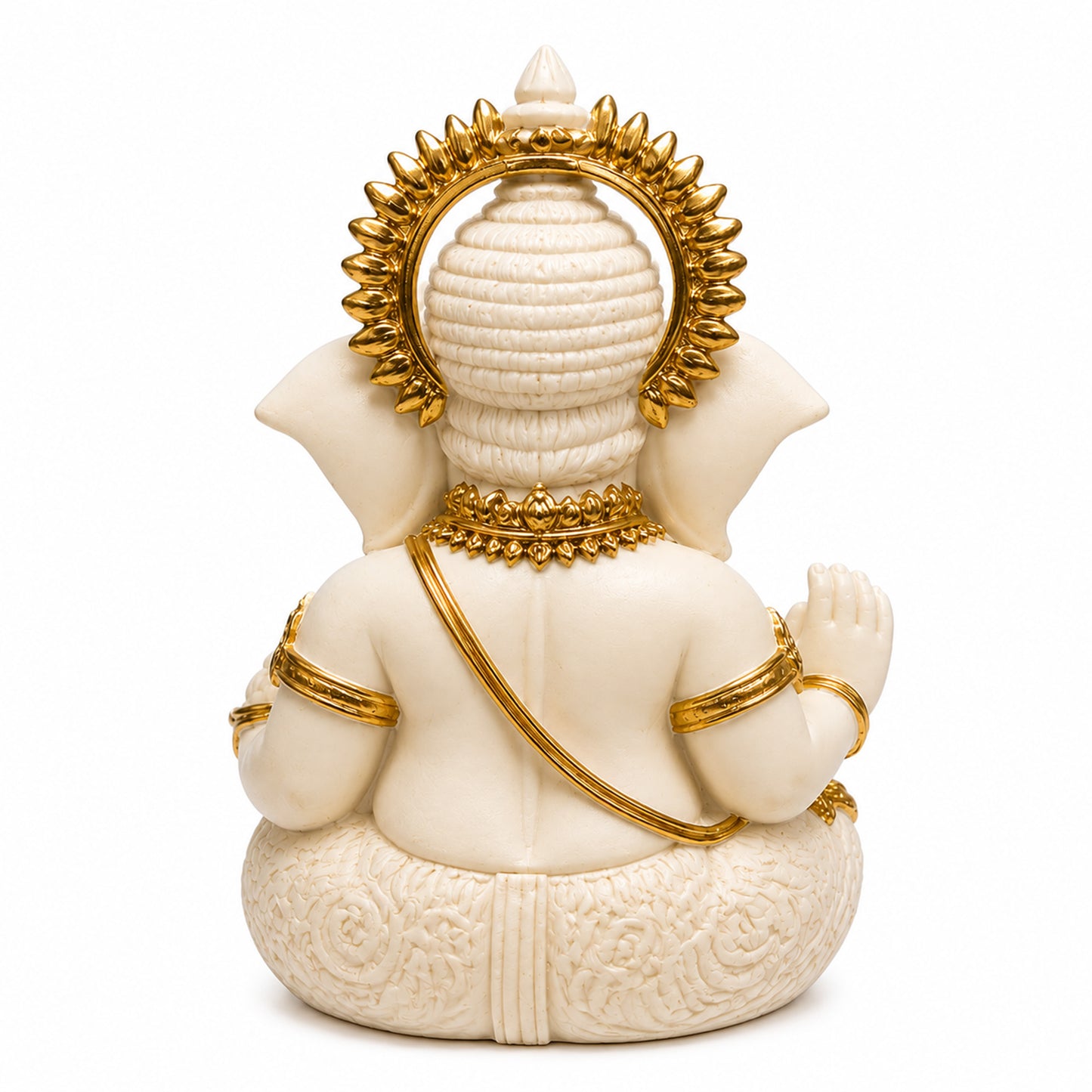 Mini Ganesh Statue | Lord Ganesha Murti for Home, Mandir & Pooja - White