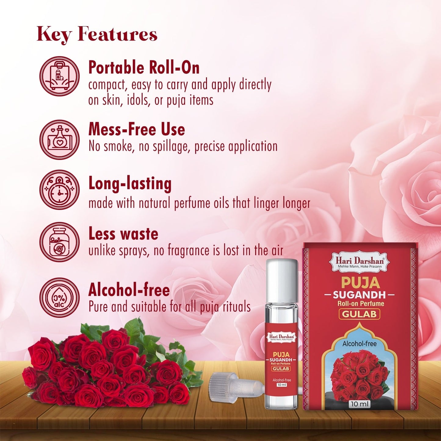 Puja Sugandh Roll-On Perfume - 10ml