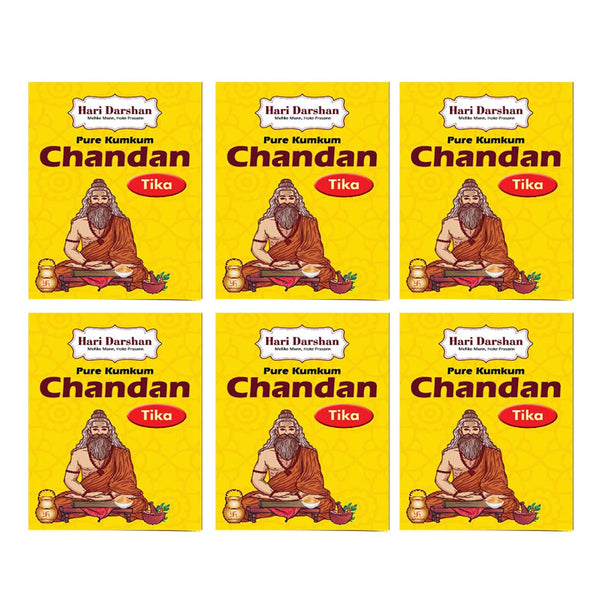 Yellow Chandan Tika - (40Gm Each)