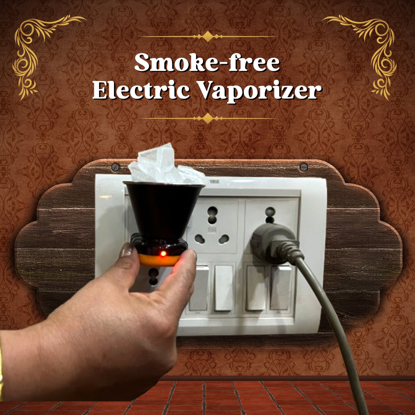 Aroma Burner - Camphor | Kapoor | Kapur Vaporizer for Pooja Room/Home Freshener with 50g Bhimseni Camphor
