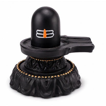 Black Shivling with Tilak | Lord Shiva Shivling for Home & Pooja