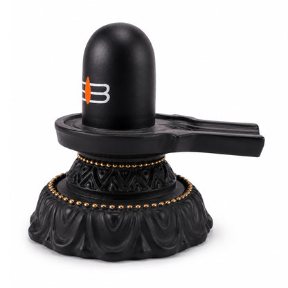Black Shivling with Tilak | Lord Shiva Shivling for Home & Pooja