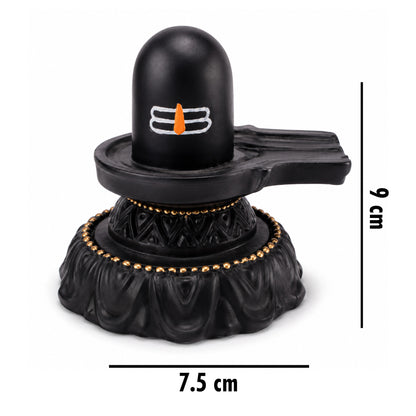 Black Shivling with Tilak | Lord Shiva Shivling for Home & Pooja