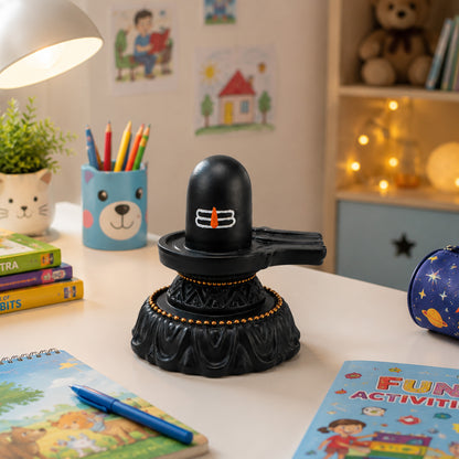 Black Shivling with Tilak | Lord Shiva Shivling for Home & Pooja