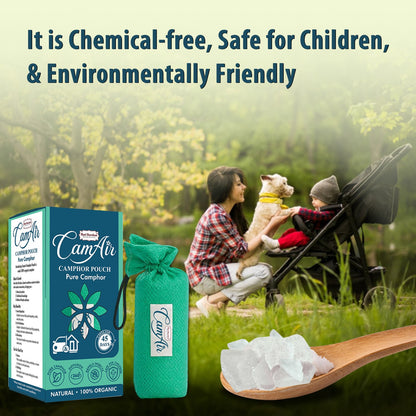 CamAir Camphor Pouch | 100% Pure, Organic Camphor