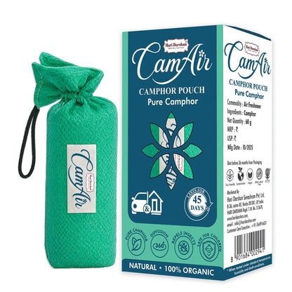 CamAir Camphor Pouch | 100% Pure, Organic Camphor