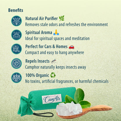 CamAir Camphor Pouch | 100% Pure, Organic Camphor