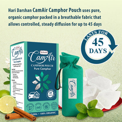 CamAir Camphor Pouch | 100% Pure, Organic Camphor