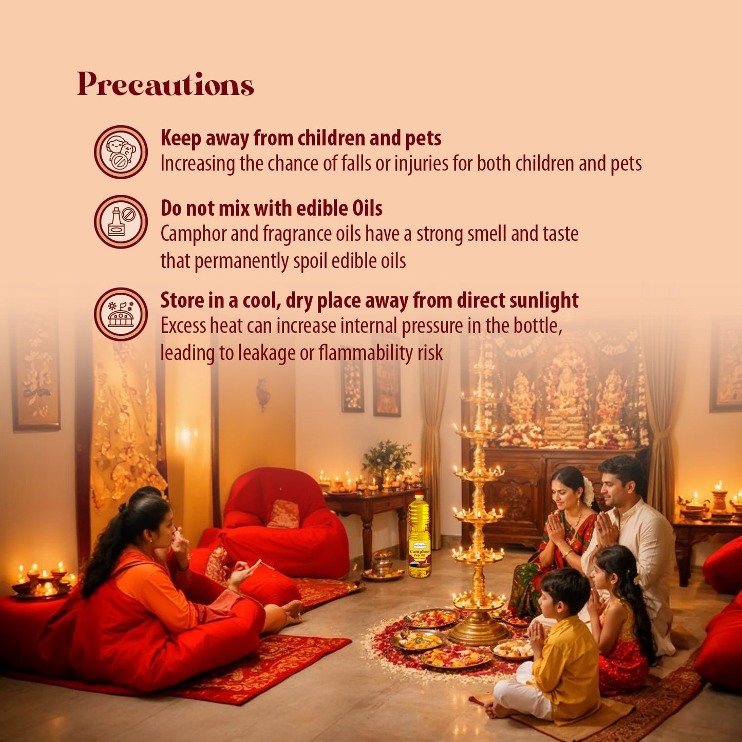 Camphor Puja Oil - 900ml