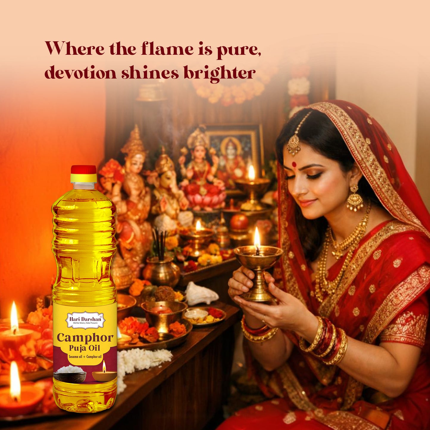 Camphor Puja Oil - 900ml