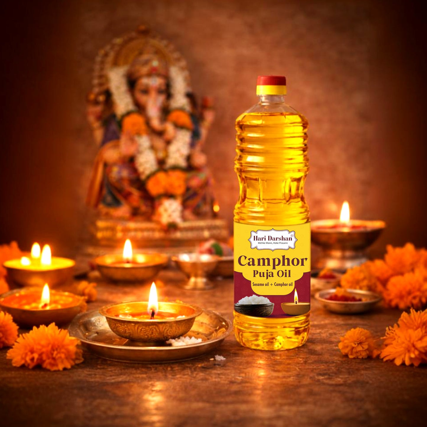 Camphor Puja Oil - 900ml