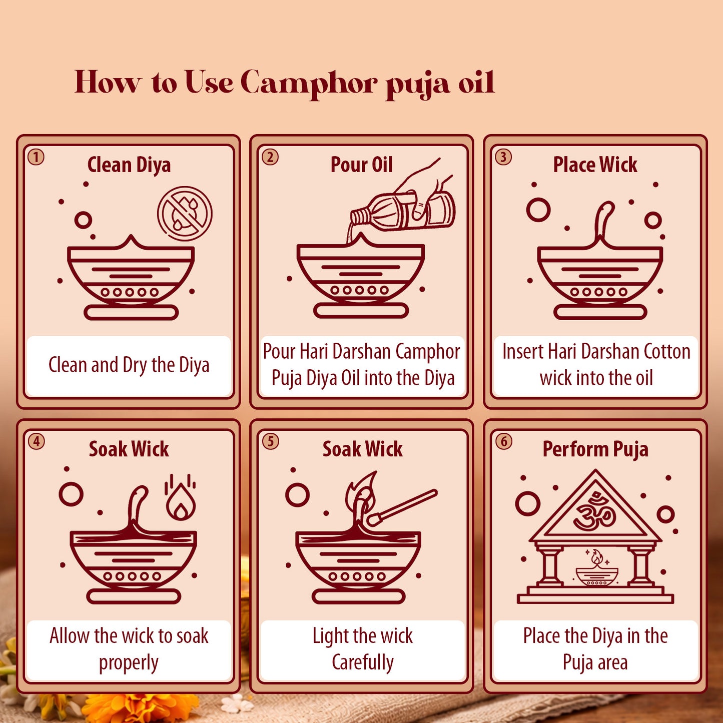 Camphor Puja Oil - 900ml