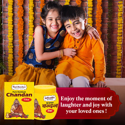Yellow Chandan Tika - 40gm in Each Pack