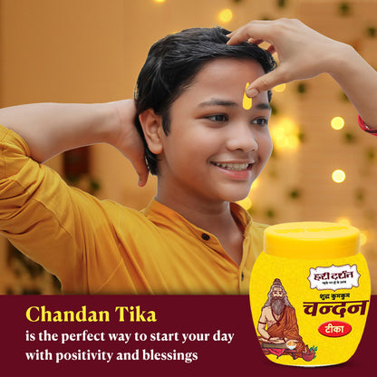 Yellow Chandan Tika - 40gm in Each Pack
