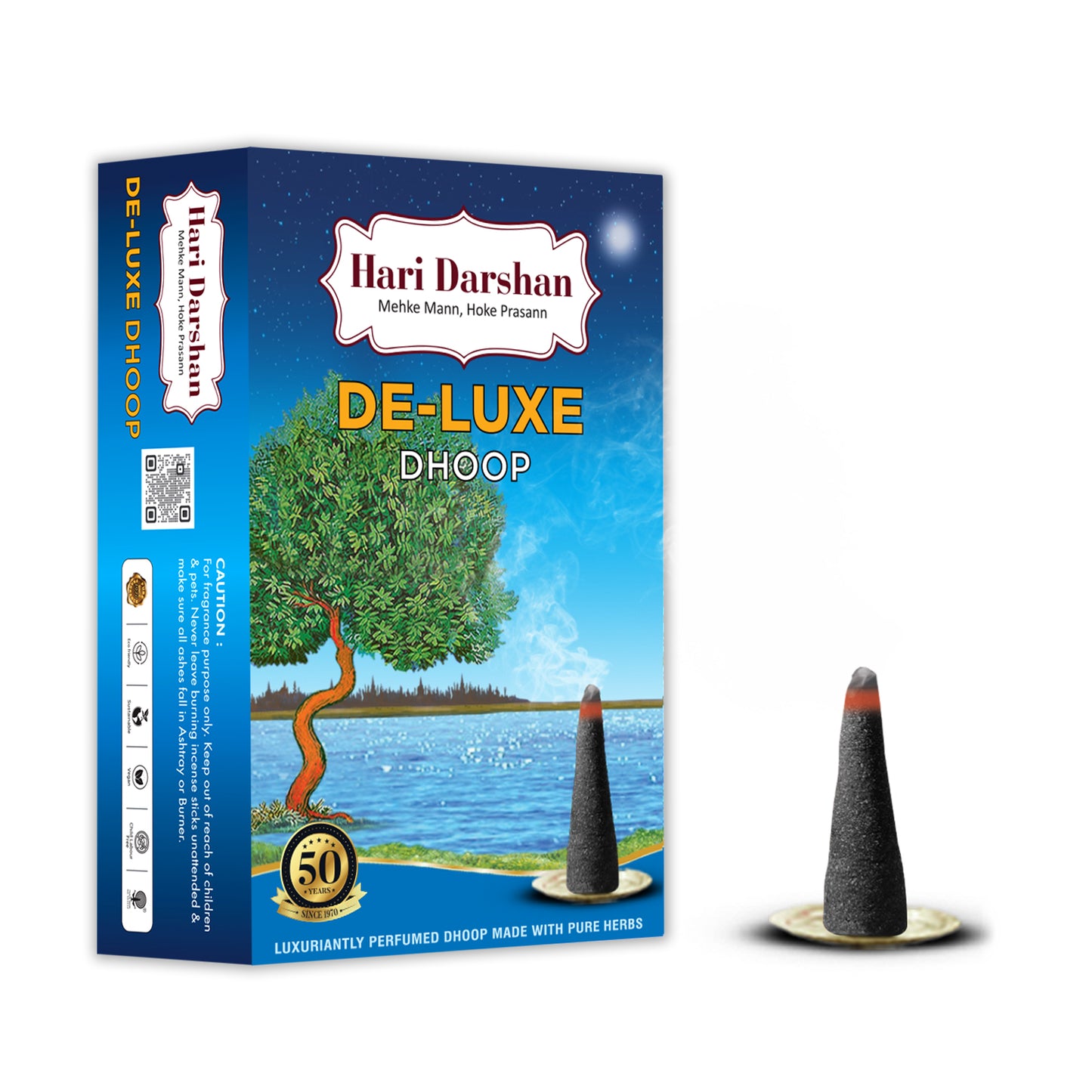 Deluxe Dhoop - Non-Toxic Herbal Wet Dhoop Batti (20 Sticks in Each Pack)