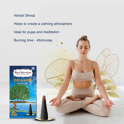 Deluxe Dhoop - Non-Toxic Herbal Wet Dhoop Batti (20 Sticks in Each Pack)