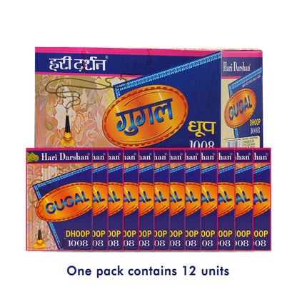 GUGAL 1008 - Wet Dhoop Sticks - 20 sticks in Each Pack