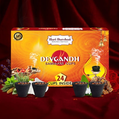 Devgandh Sambrani Cups – Pack of 24