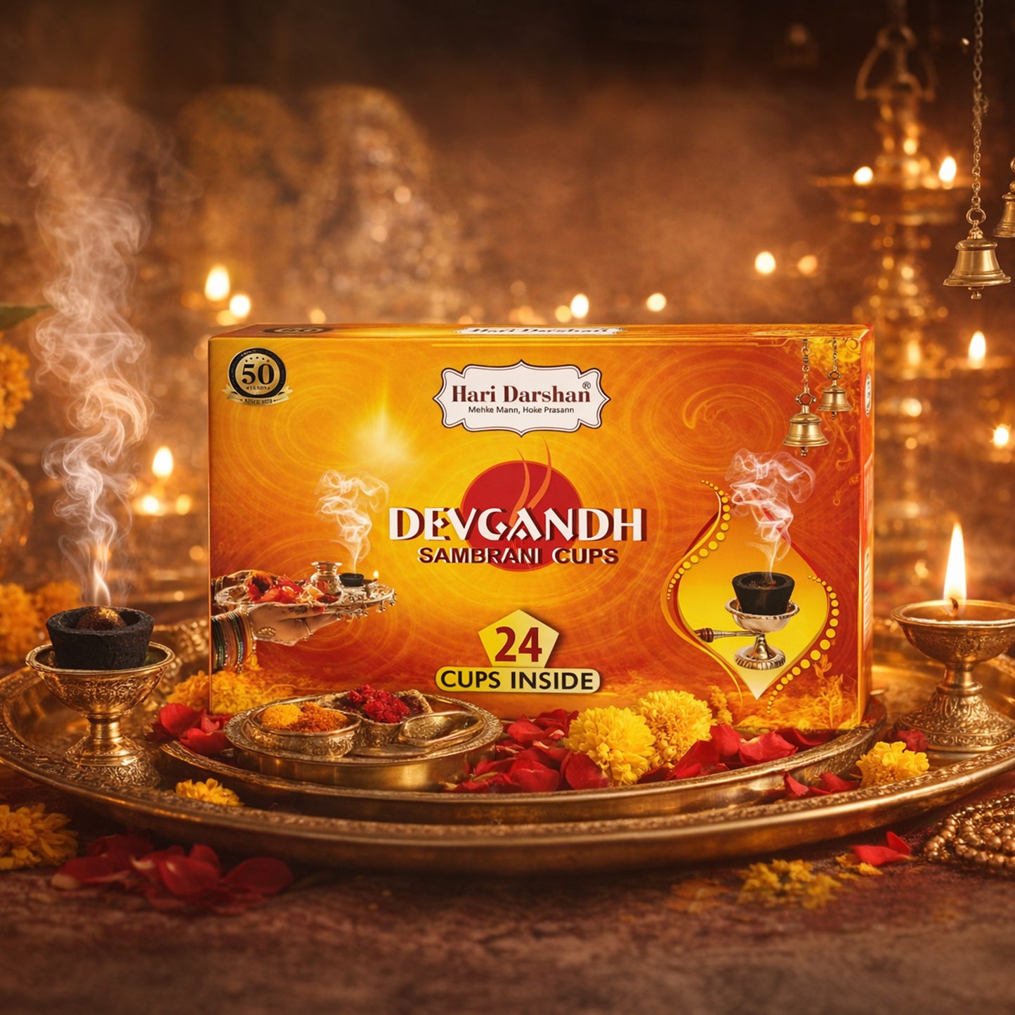 Devgandh Sambrani Cups – Pack of 24