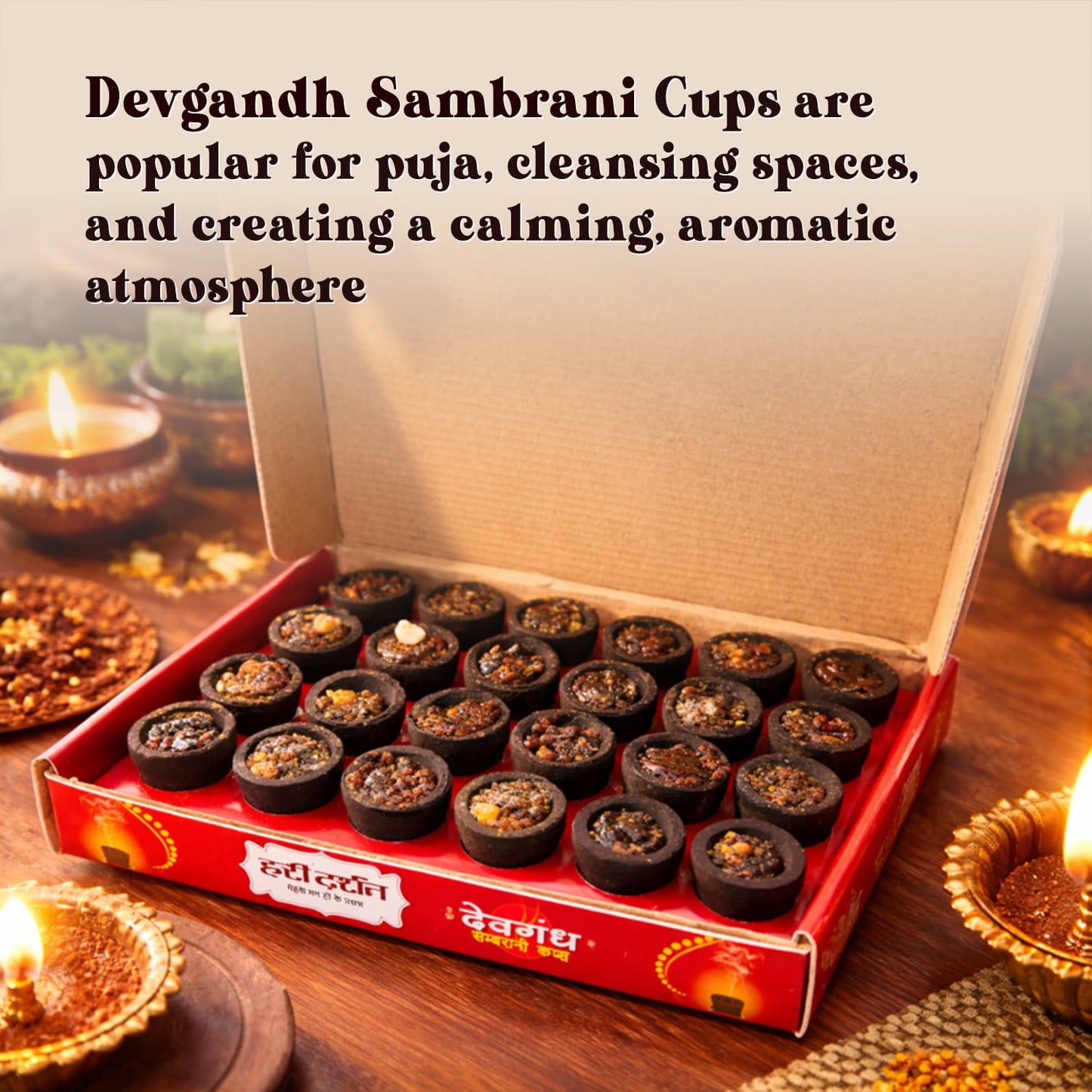 Devgandh Sambrani Cups – Pack of 24