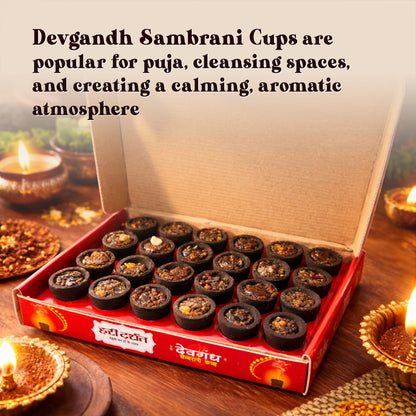 Devgandh Sambrani Cups – Pack of 24