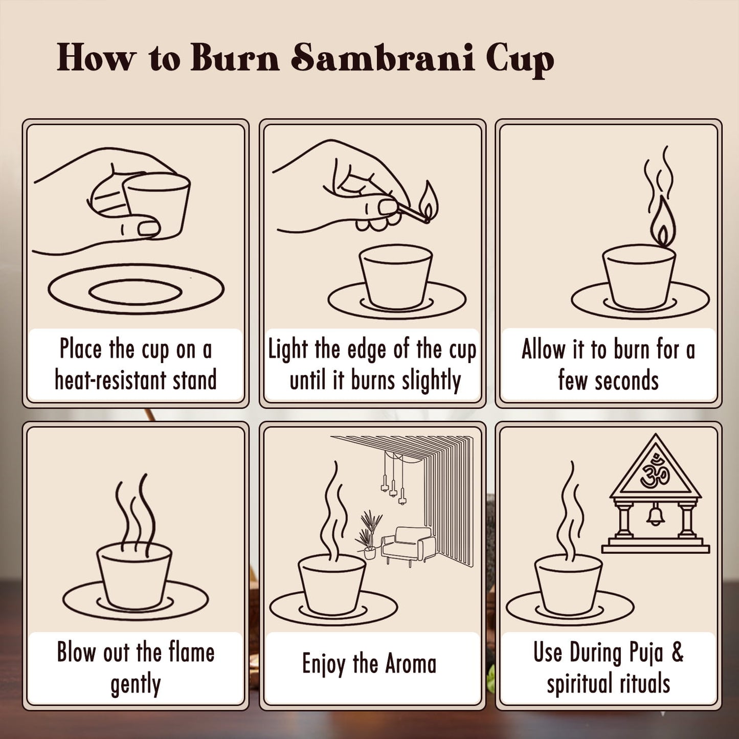 Devgandh Sambrani Cups – Pack of 24