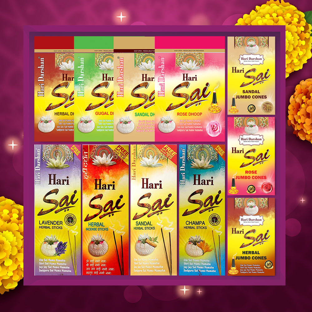 Hari Sai Divine Incense Collection - A Sacred Aromatic Experience