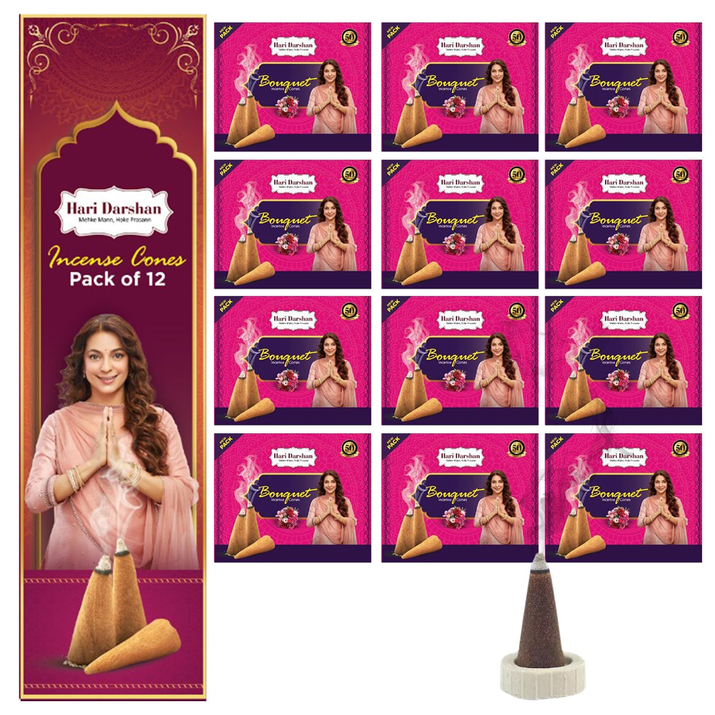BOUQUET - Dhoop Cones - Purifies Environment and Uplifts the mood