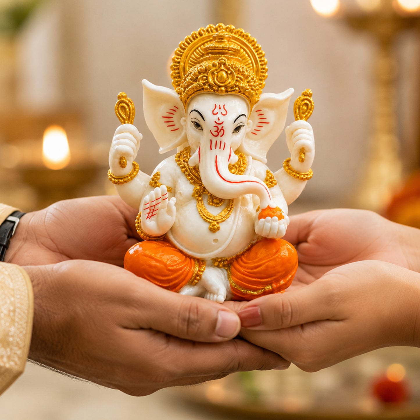 Ganesh Statue | Lord Ganesha Murti for Home, Mandir & Pooja