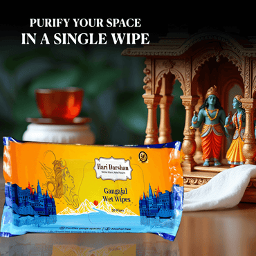 Gangajal Wet Wipes - 30 Wipes Each | Multipurpose Sacred Purity in Every Wipe