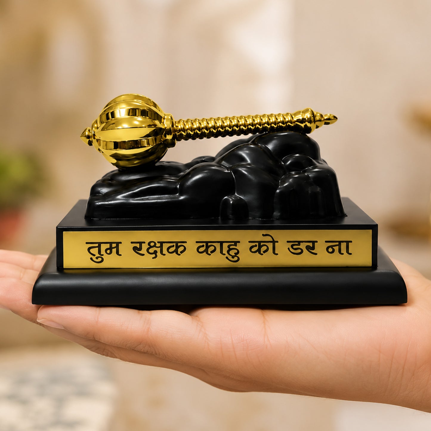 Golden Hanuman Gada | Bajrangbali Gada for Home, Mandir & Pooja