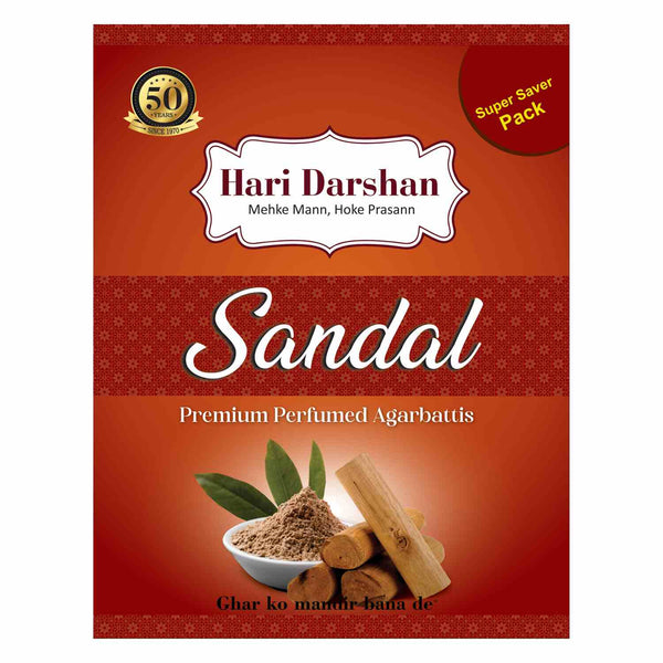 Premium Perfumed Agarbatti - Sandal - 400g (Super Saver Pack)