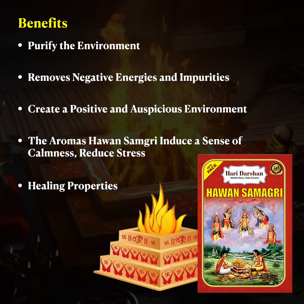 Hawan Samagri - Used in Havan / Yagna that carry Offerings and Prayers directly to the Deities