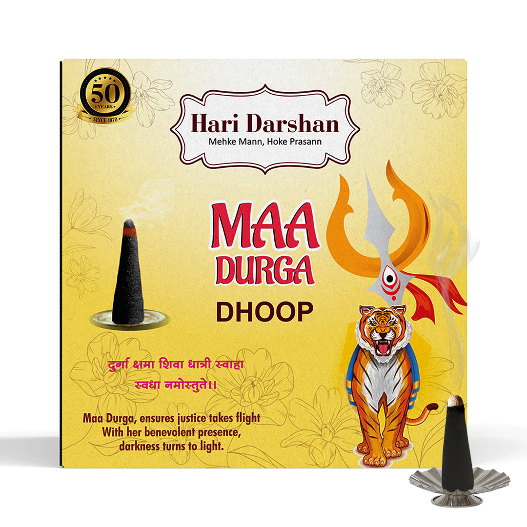 Combo of Maa Premium Dhoop - Maa Saraswati, Maa Lakshmi, Maa Durga Dhoop - Pack of 6