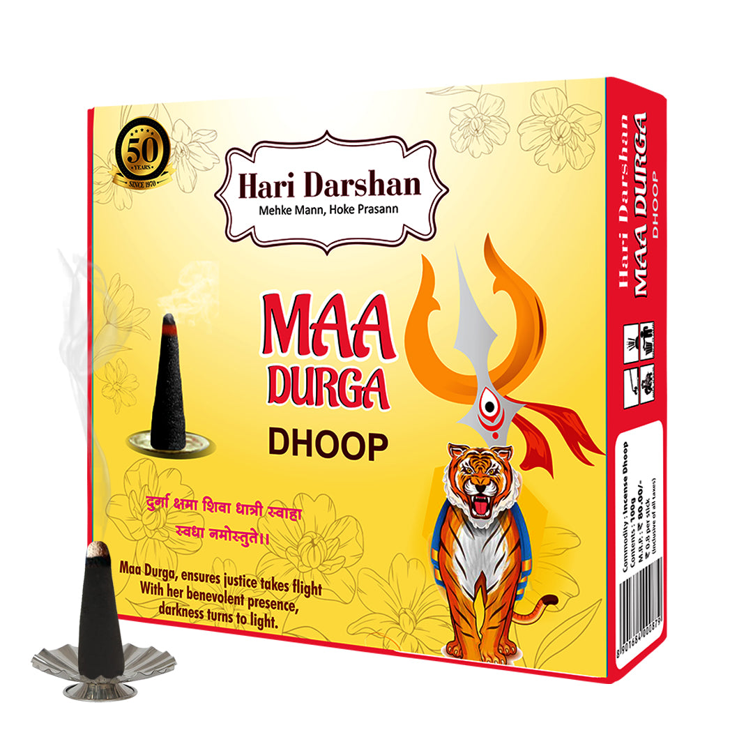 Combo of Maa Premium Dhoop - Maa Saraswati, Maa Lakshmi, Maa Durga Dhoop - Pack of 6