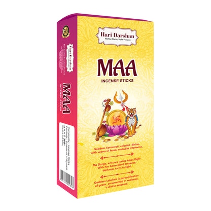 Combo of Maa Premium Agarbatti - Maa Saraswati, Maa Lakshmi, Maa Durga Agarbatti - Pack of 6