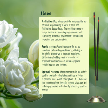 MOGRA - Perfumed Muttha Incense Stick - 225g
